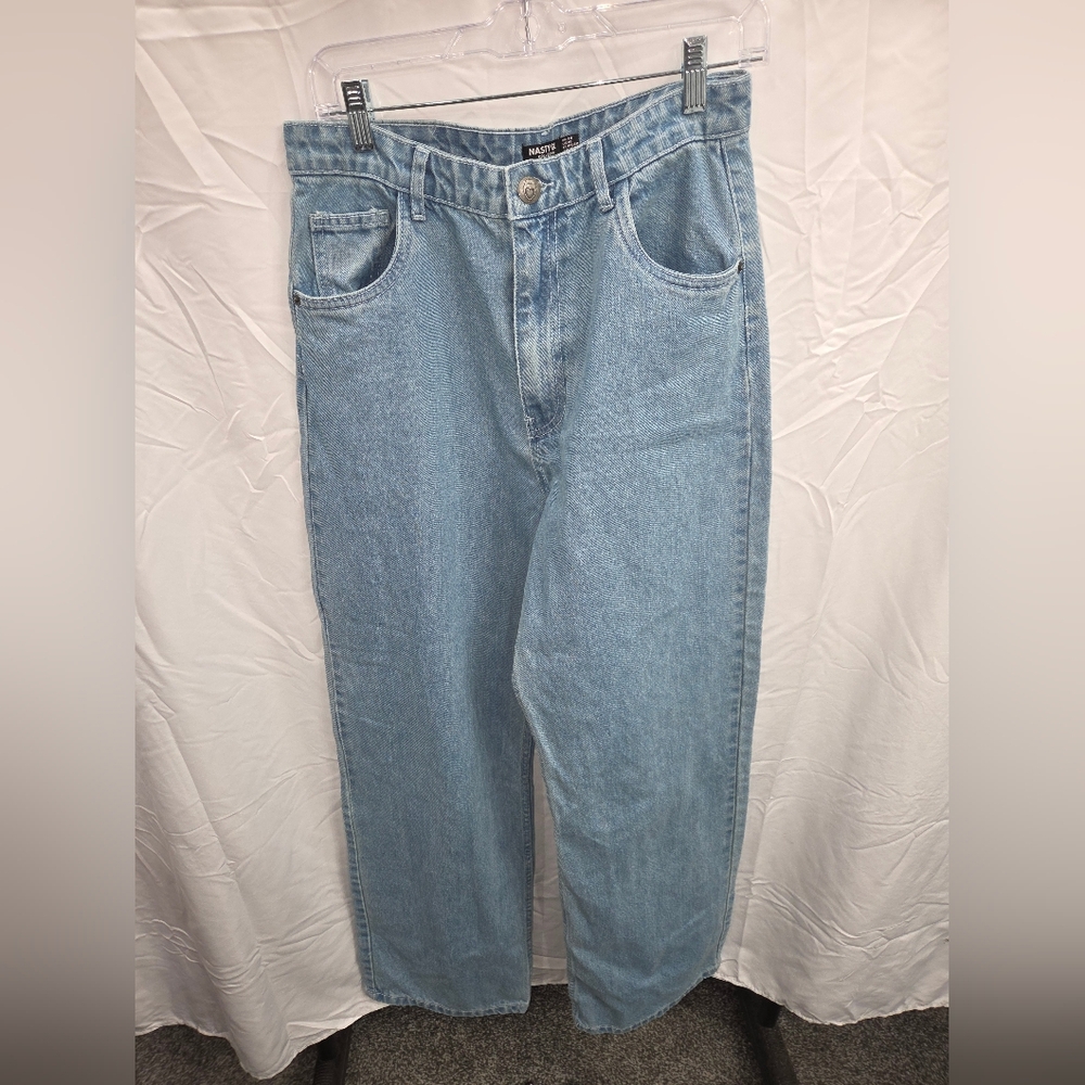 Nasty Gal Sky Blue Relaxed Jeans